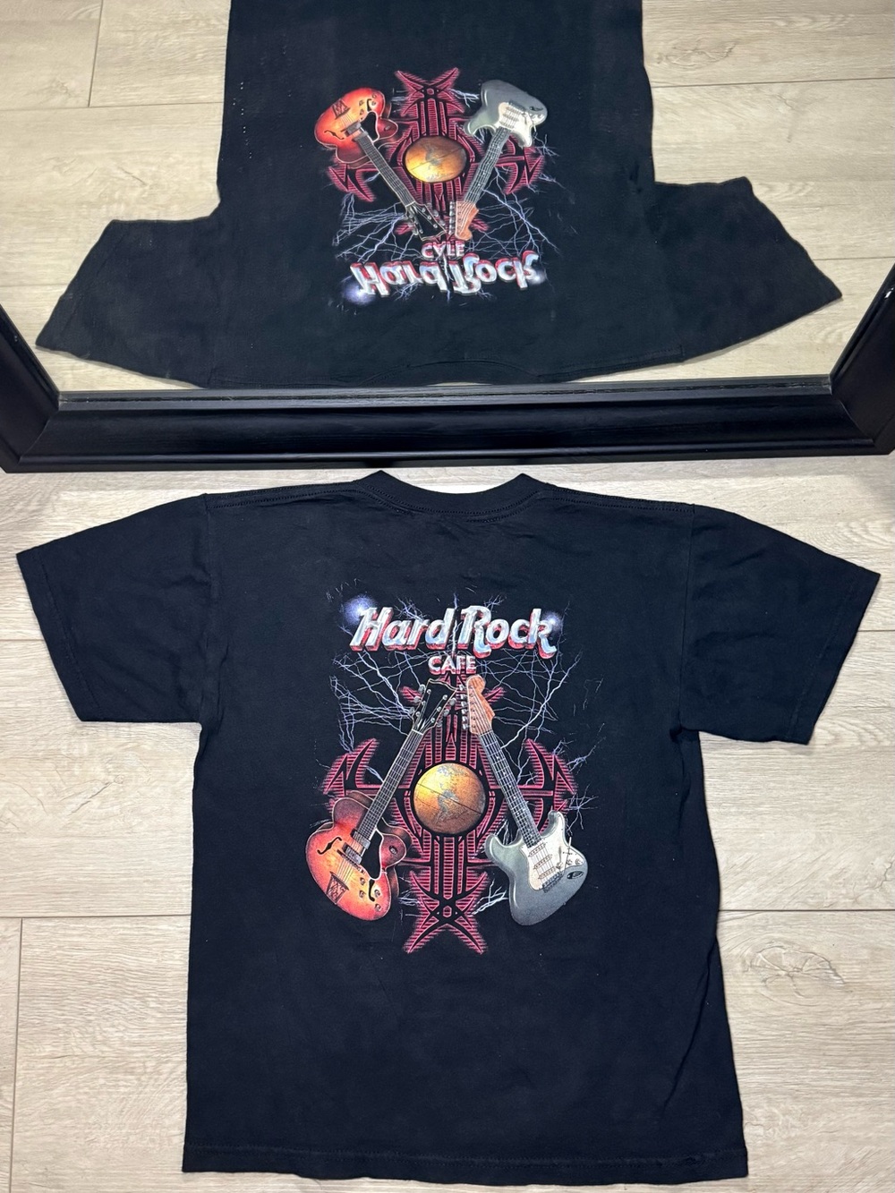 Y2K 2000s Boys Electricity Hard Rock Cafe Tribal Shirt